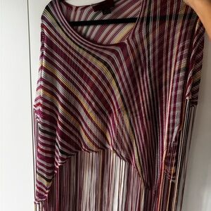 Missoni Multicolor Knit Top with Fringe